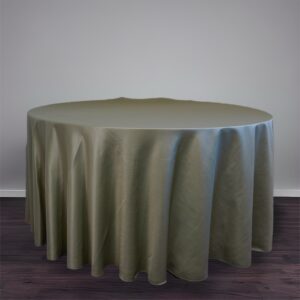 Satin sage Table Linen 120"