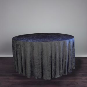 Stormy Suede Table Linen 120"