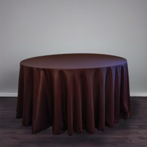 Walnut Burgundy Table linen 120"